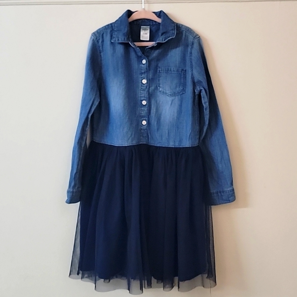 Girls Denim Tutu Dress